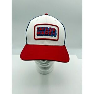 NEW TaylorMade Golf TM24 Retro Trucker Snapback Hat Red White Blue USA Ventura